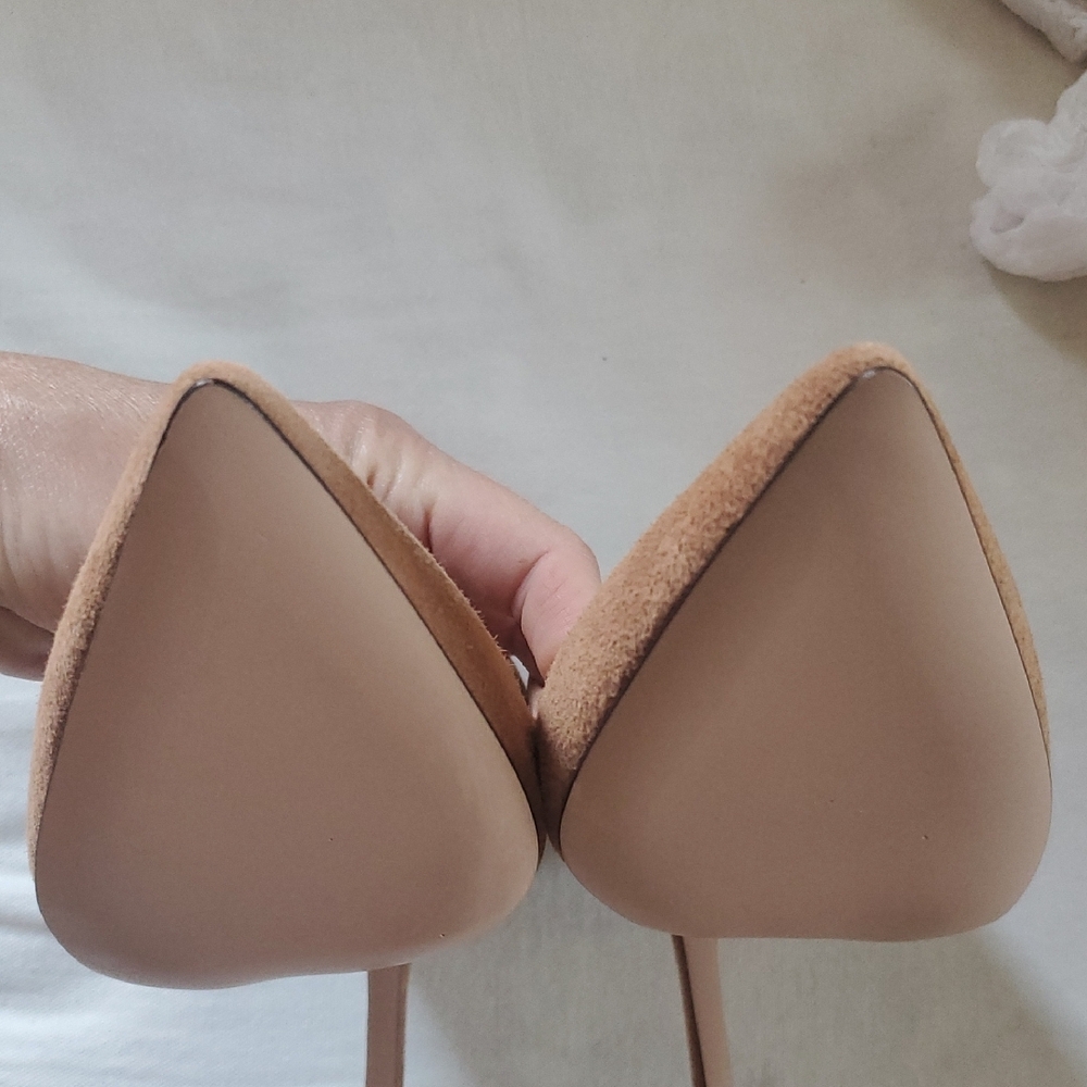 J. Crew ELSIE TAN PUMPS Classic Heels - Picture 6 of 10